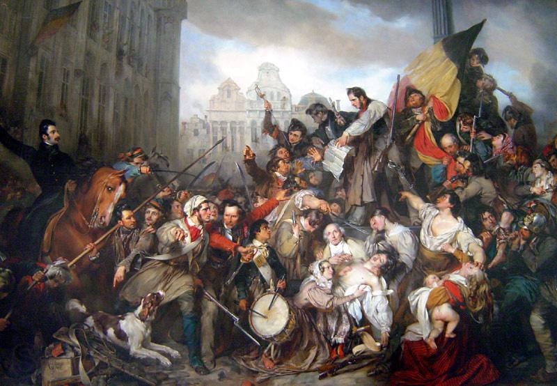 unknow artist Wappers belgian revolution Spain oil painting art